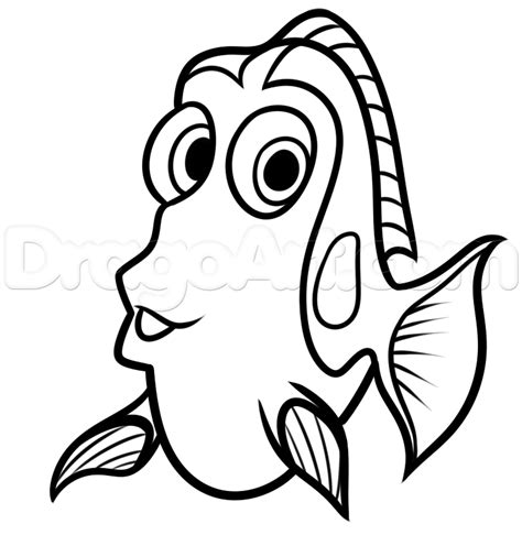 Collection of Nemo Fish PNG Black And White. | PlusPNG