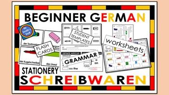 BEGINNER GERMAN - School Supplies by Mr Smith's Stuff | TPT