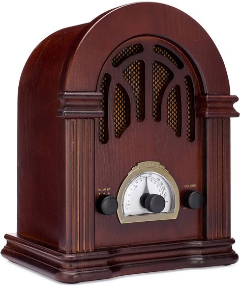 Buy ClearClick Retro AM/FM Radio with Bluetooth - Classic Wooden Vintage Retro Style Speaker ...