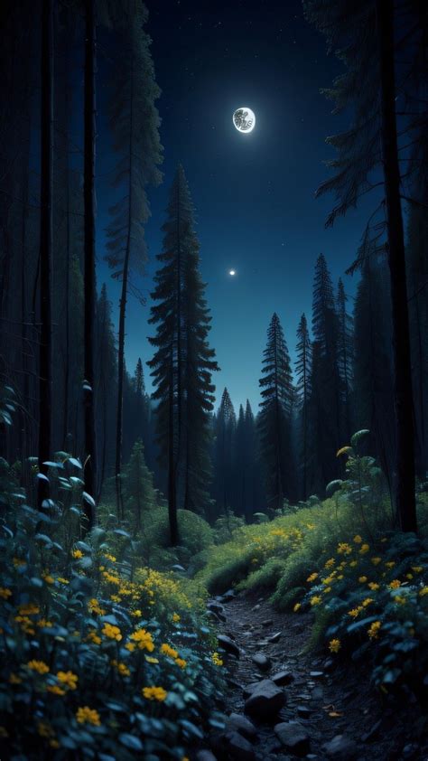 Night Forest Wallpapers - 4k, HD Night Forest Backgrounds on WallpaperBat