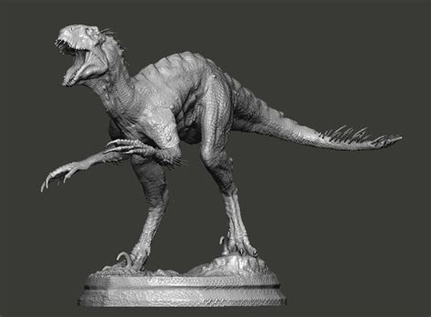 Hybrid Jurassic world Scorpius rex statue 3D model | CGTrader