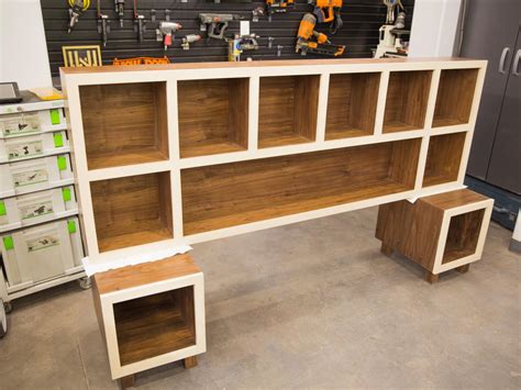 Build Headboard With Shelves - DIY bed :I want these shelves. its like our headboard ... / The ...