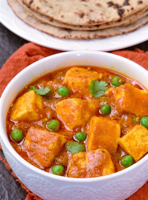 Indian matar paneer curry stock image. Image of ricotta - 219474767