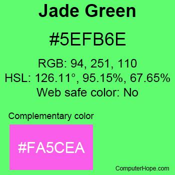 #5EFB6E (Jade Green) HTML Color Code