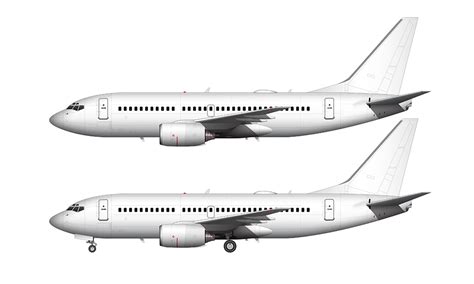 Boeing 737-700 blank illustration templates – Norebbo