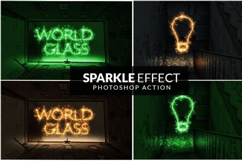 Sparkle Effect Photoshop action | Unique Photoshop Add-Ons ~ Creative Market