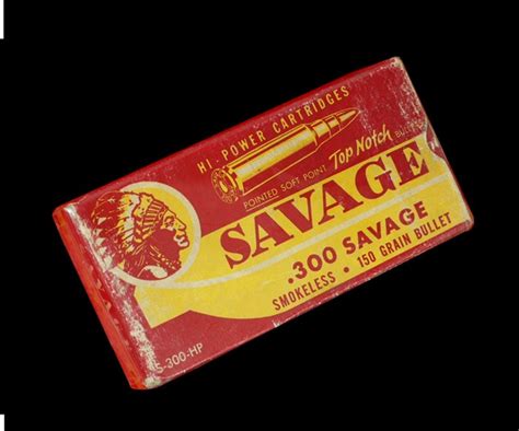 Vintage SAVAGE, 300 SAVAGE AMMO, FULL