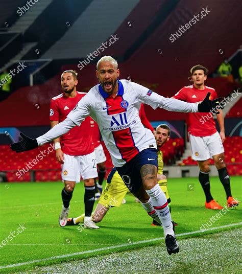 Neymar Paris Saintgermain Celebrates Scoring Opening Editorial Stock ...