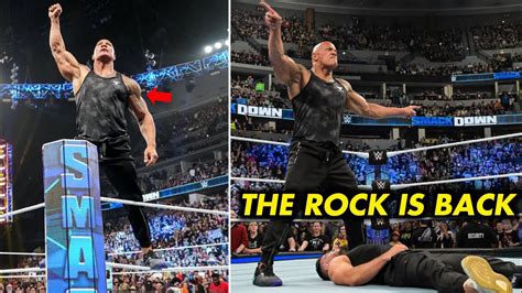 Finally The Rock Return In SmackDown Full Highlights - YouTube