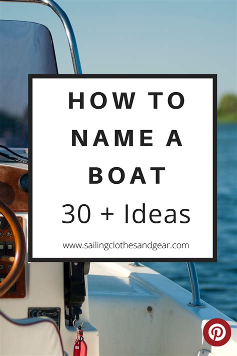 You will learn our process for formulating the BEST boat names. We also ...