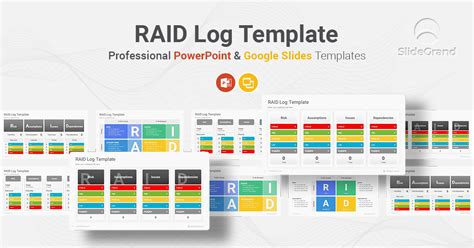 RAID Log PowerPoint Template Designs - SlideGrand