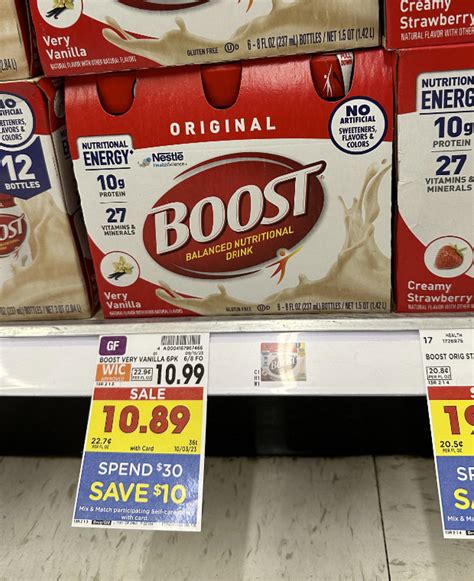 BOOST Nutritional Drinks are as low as $4.89! - Kroger Krazy