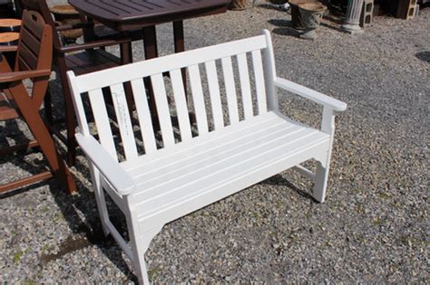 48" Polywood Bench (Color: White) #30985 | greenlea