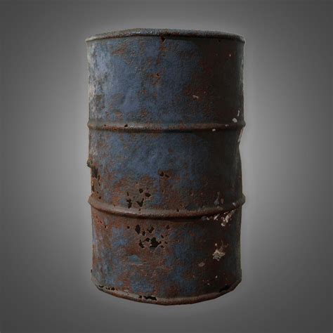 Old Oil Barrel 3D X - 3D Model | 3d 아트, 질감, 3d 모델링