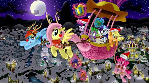 MLP Christmas - My Little Pony Friendship is Magic HD wallpaper | Pxfuel