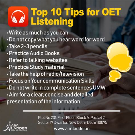 Top 10 Tips for OET Listening | by Aim Ladder -Study Abroad | Medium