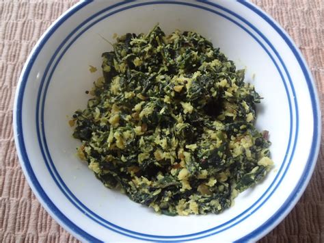 Suma's Recipes: Malabar spinach with coconut