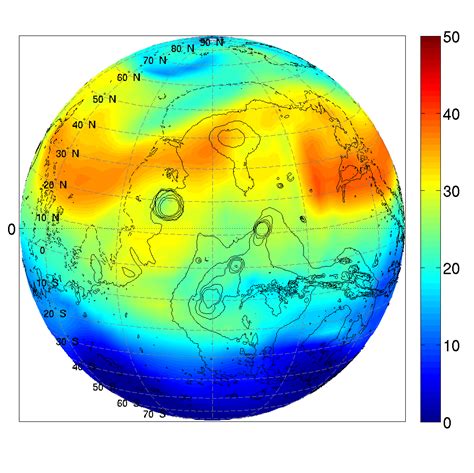 Simulation du temps, du climat et de la chimie atmosphérique sur Mars | IASB