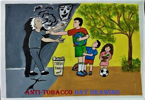 Tobacco Day Poster Making Tobacco No Smoking Drawing Competition ...