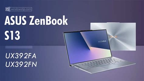 ASUS ZenBook S13 UX392 (FA/FN): Specs - Detailed Specifications