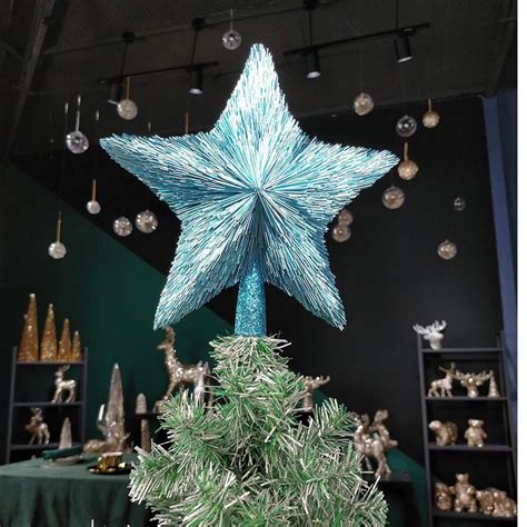 Large Blue Christmas Tree Topper Luxury Christmas Tree Star - Etsy