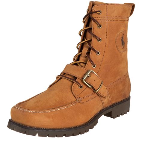 Polo Ralph Lauren Mens Ranger Lace Up Hiking Boot in Brown for Men (tan ...