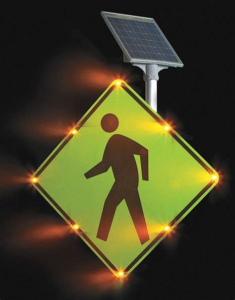 30 in x 30 in Nominal Sign Size, Aluminum, LED Traffic Sign - 3YPG7|2180-00214 - Grainger