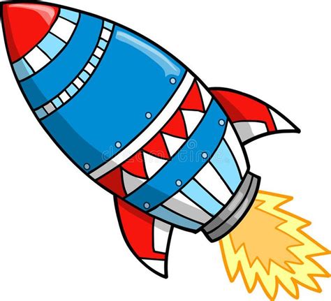 Cute Rocket Vector Illustration vector illustration | Vector ...