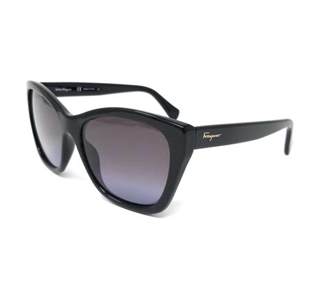 Salvatore Ferragamo - Salvatore Ferragamo Sunglasses SF957S 001 Black Rectangle Women's ...