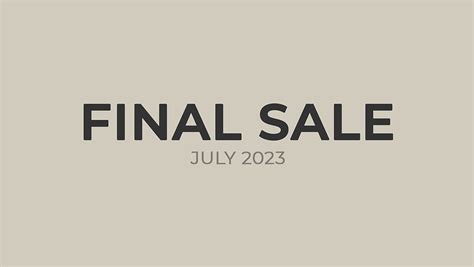 Final Sale.