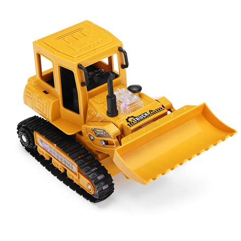 New 1/24 RC Bulldozer LED Remote Control Excavator Digger Car Toy Tractor Kids Gifts – Chile Shop