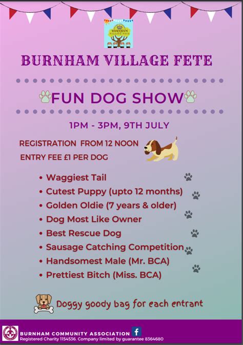 Burnham Village Fete 2022 – Fun Dog Show | Burnham Community Association