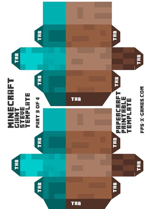 Printable Minecraft Skin Papercraft - Printable Papercrafts - Printable ...