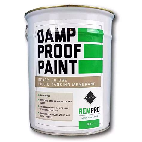 Damp Proof Membrane Paint Black 5 litres | Rempro