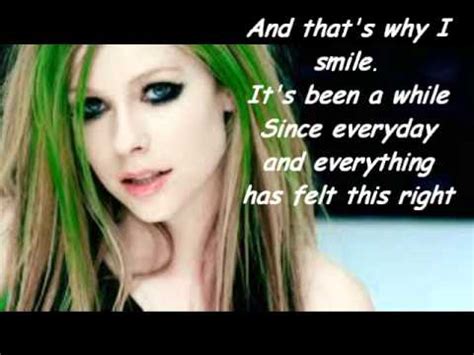 avril lavigne - smile lyrics - YouTube