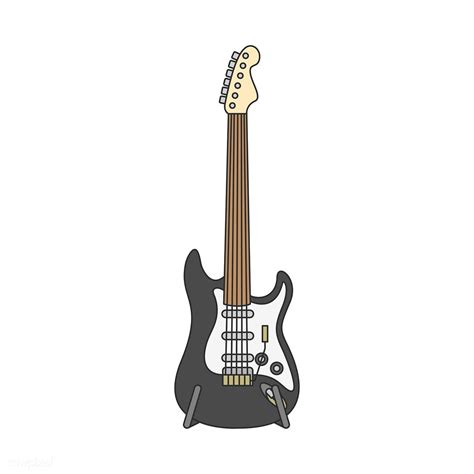 Electric guitar illustration isolated on white | free image by rawpixel.com / manotang | Guitar ...