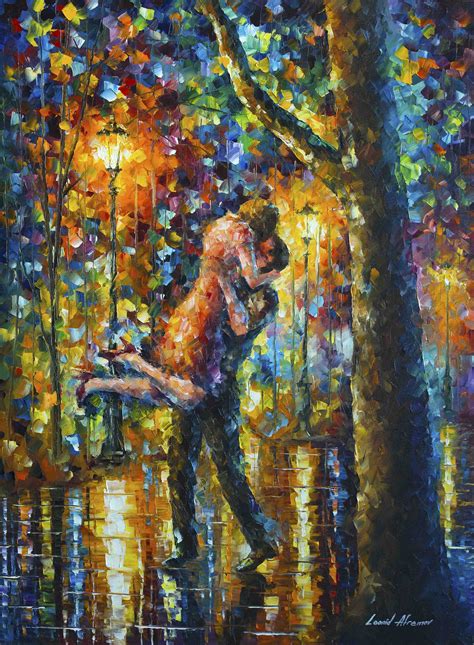 afremov, original, oil, painting, palette knife, impressionist ...