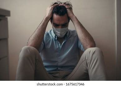 Sad Depressed Man During Coronavirus Quarantine Stock Photo 1675617346 | Shutterstock