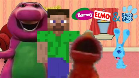 Barney, Elmo and Blue's Clues Poster 4 by brandontu1998 on DeviantArt