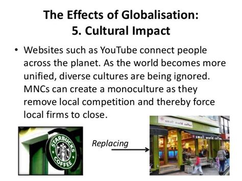 EFFECTS AND BENEFITS OF GLOBALISATION