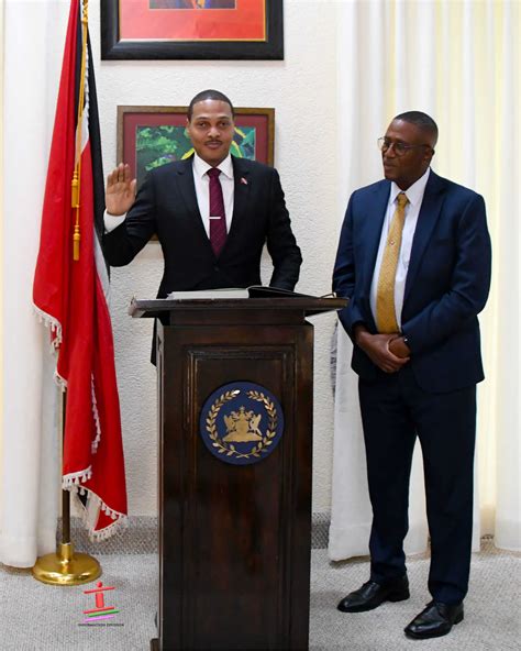 Senator the Honourable Nigel de Freitas sworn in as Acting President | The Office of the ...