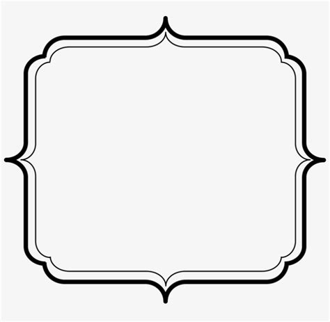 Frame Shapes Frameswalls Org Plaque Shape - Simple Black Border Transparent Transparent PNG ...