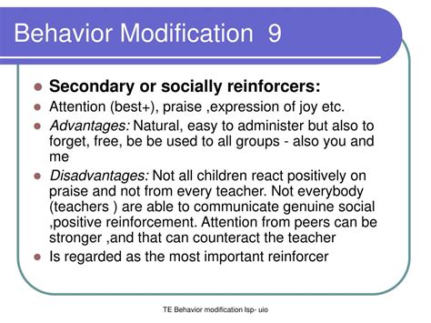 PPT - Behavior Modification 1 PowerPoint Presentation - ID:170959