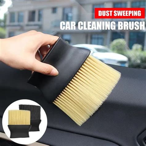 Car Dashboard Air Outlet Cleaning Brush Air Conditioner Detailing Dust Sweeping Tools Auto ...