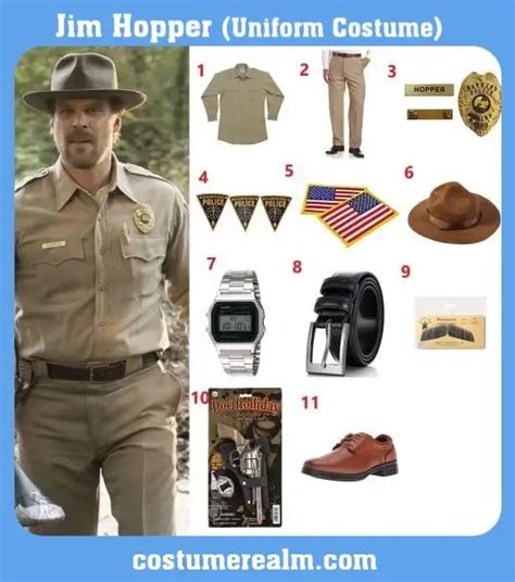 Jim-Hopper-Uniform-Costume | Stranger things costume, Stranger things ...