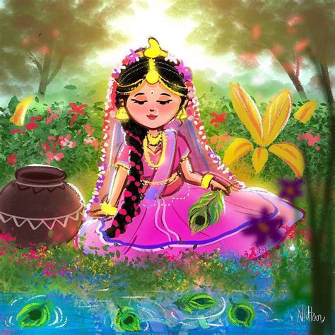 NIDHI DRAWS, cute radha krishna HD phone wallpaper | Pxfuel