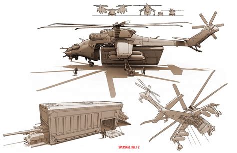 Spetsnaz_HELT02 | Helicopter concept, Futuristic military vehicles, Aircraft design