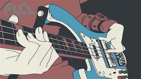 Free download | HD wallpaper: FLCL, Haruko Haruhara, Bass Guitars, Police, flcl anime ...