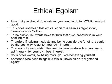 Egoism