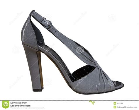 Grey shoes with high heels stock photo. Image of classy - 6019326